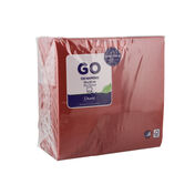 Servet 2-laags 1/4 vouw bordeaux 33 x 33 cm  232x176
