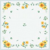 Napperon dunicel sunflower day 84x84cm  232x176