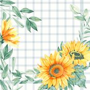 Servet dunisoft sunflower day 40x40cm  232x176
