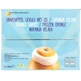 Sinaasappel gevuld met ijs  261x261