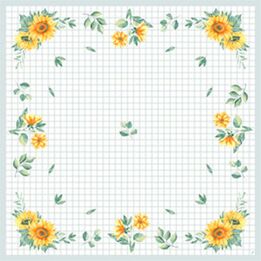 Napperon dunicel sunflower day 84x84cm  261x261
