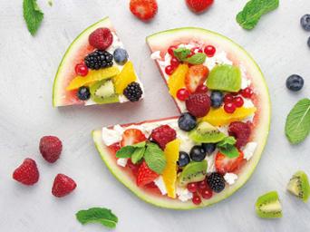 Watermeloen pizza